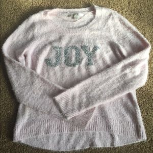LC Women’s Soft Pink Joy “Holiday” Sweater